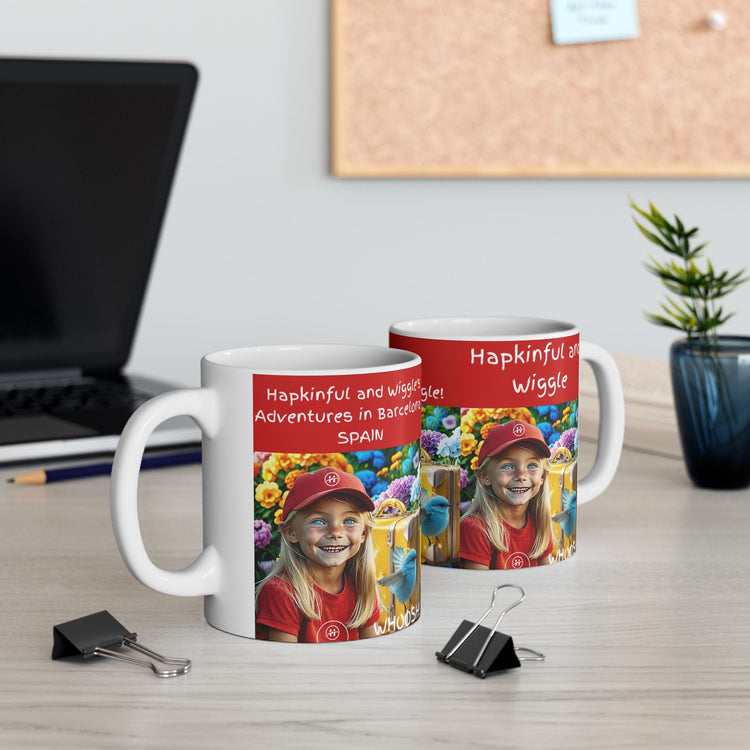 Hapkinful and Wiggle Barcelona Mugs.