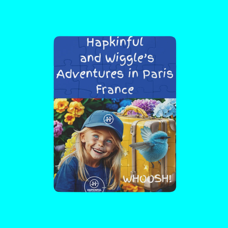 Hapkinful and Wiggle Paris Jigsaw Puzzles. 30 Pieces