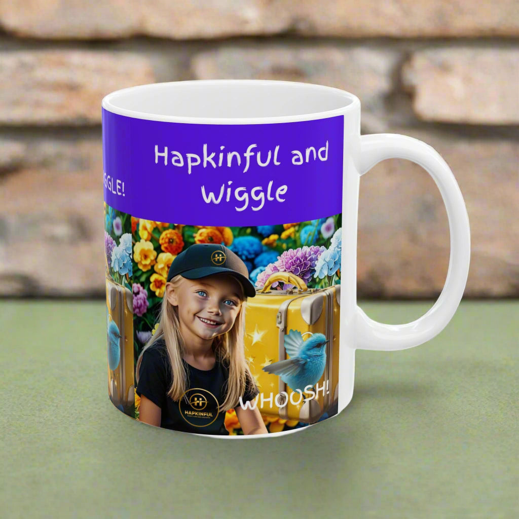 Hapkinful and Wiggle London Ceramic Mug, (11oz)
