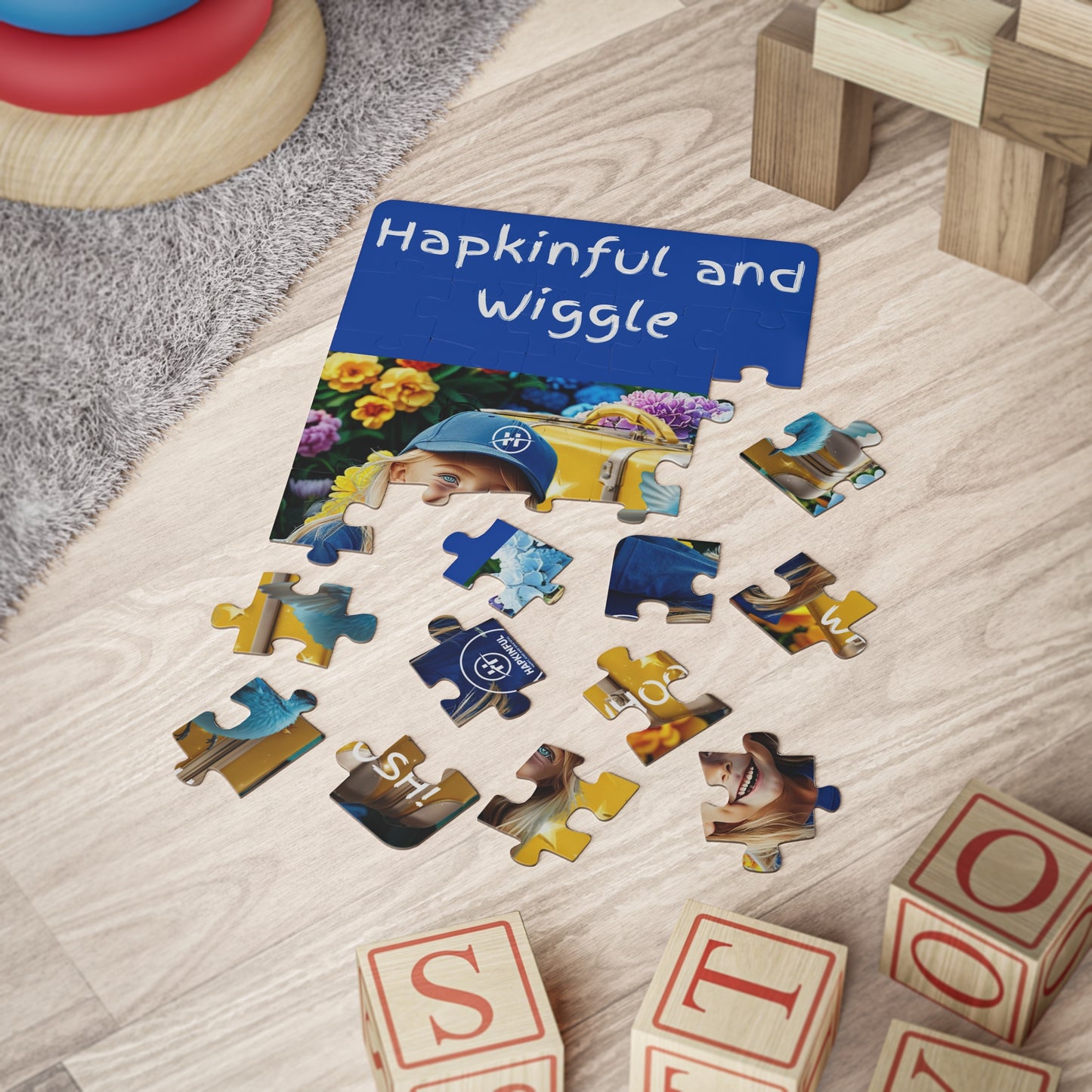 Hapkinful and Wiggle Paris kids Jigsaw Puzzle. 30 Pieces. Ages 3 and up.