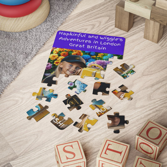 Hapkinful and Wiggle London Jigsaw Puzzle. 30 Pieces. Ages 3 and up.