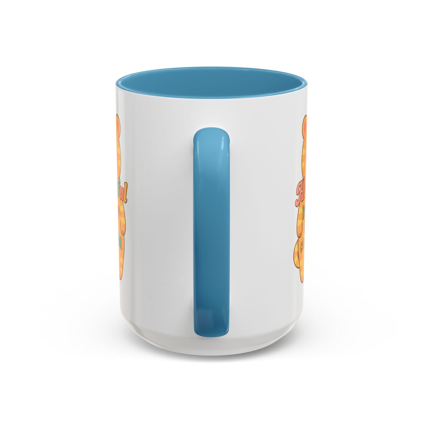 Happy Tiger Mug - Hapkinful Live Happy, Stay Grateful - Perfect Gift for Cat Lovers
