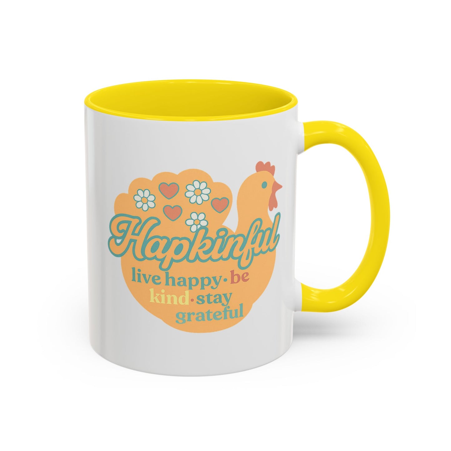 Happy Turkey Mug - Hapkinful Live Happy, Be Kind, Stay Grateful