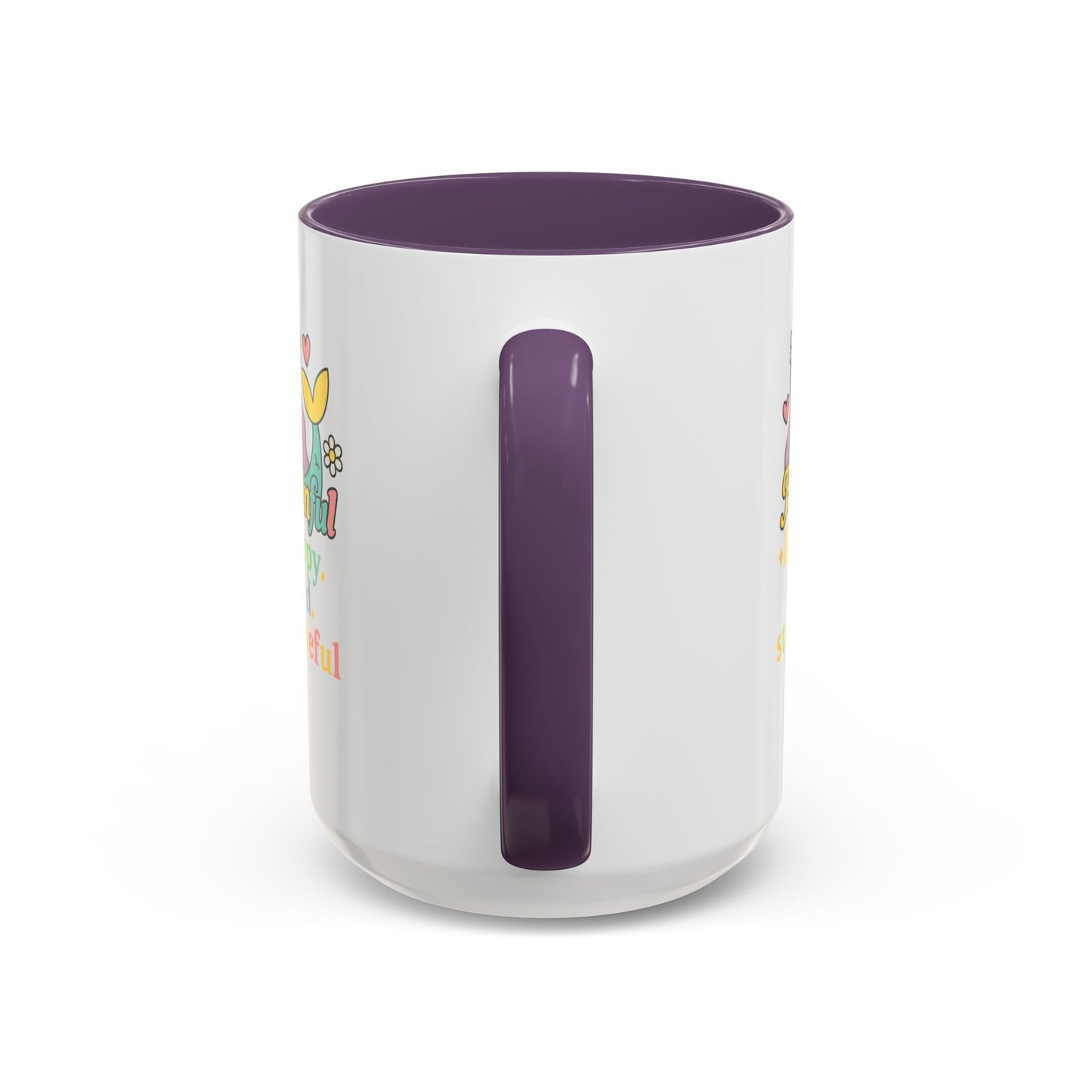 Happy Mermaid Mug - 11 & 15oz - Hapkinful Live Happy, Be Kind, Stay Grateful