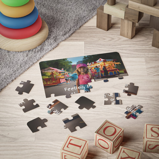 Hapkinful and Wiggle in New York Jigsaw Puzzle. "Fun Fair!" 30 Pieces. Ages 3 and up.