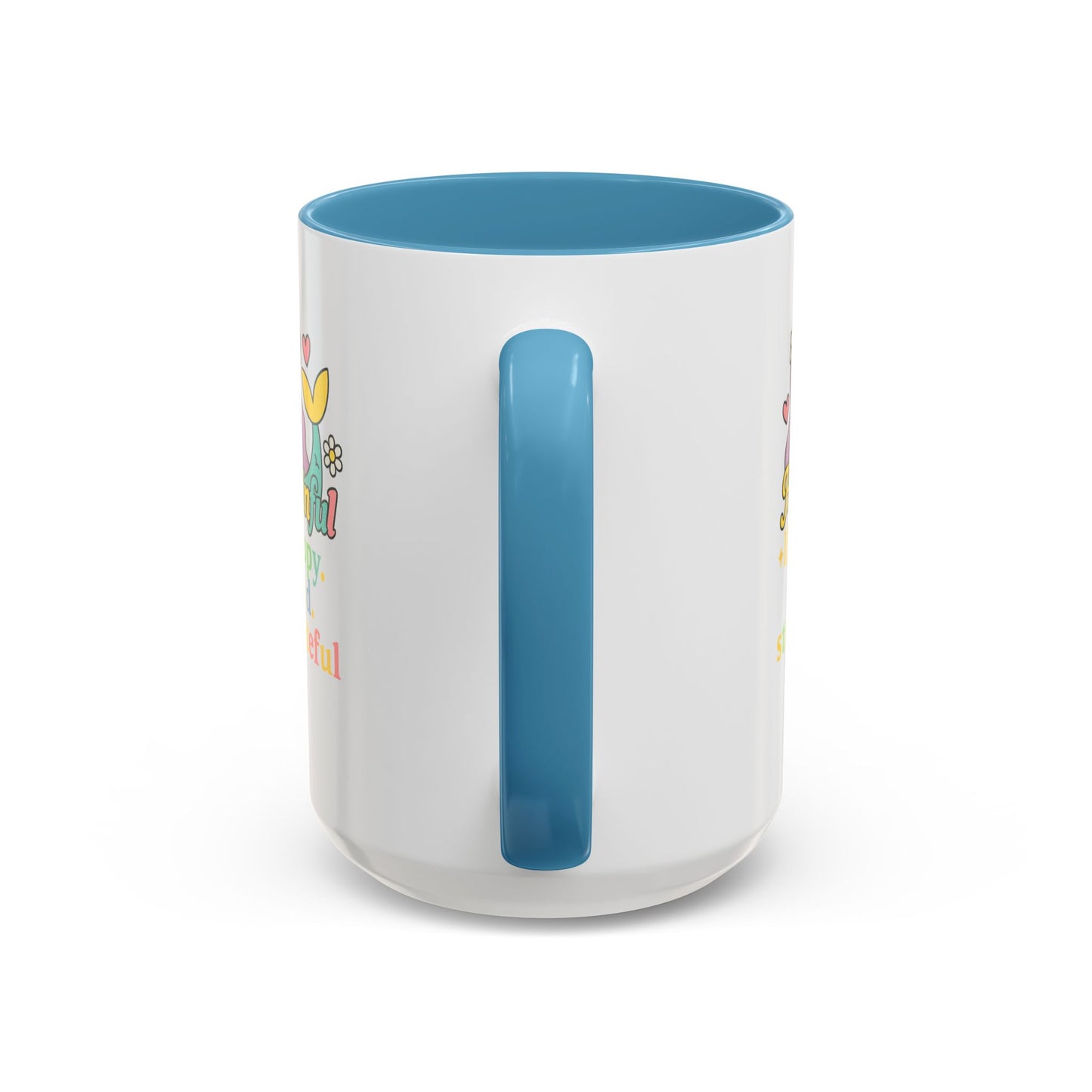 Happy Mermaid Mug - 11 & 15oz - Hapkinful Live Happy, Be Kind, Stay Grateful