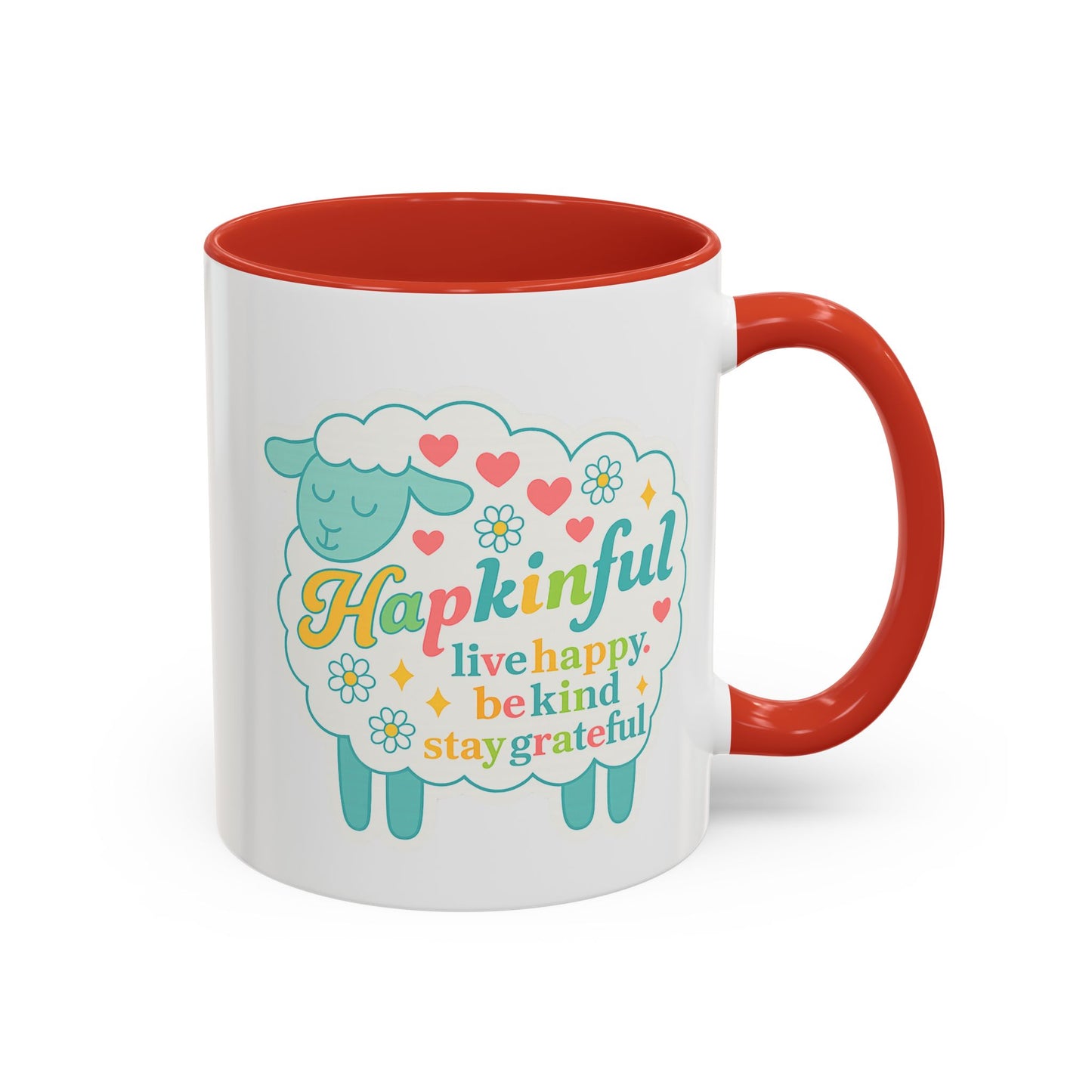 Happy Sheep Mug – Hapkinful Live Happy, Stay Grateful