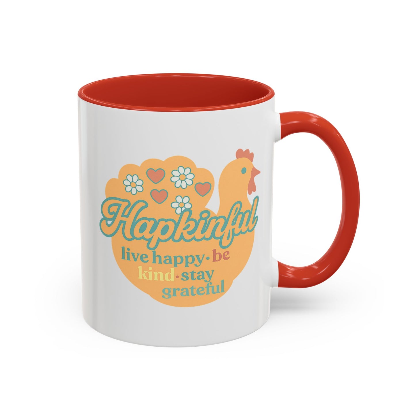 Happy Turkey Mug - Hapkinful Live Happy, Be Kind, Stay Grateful