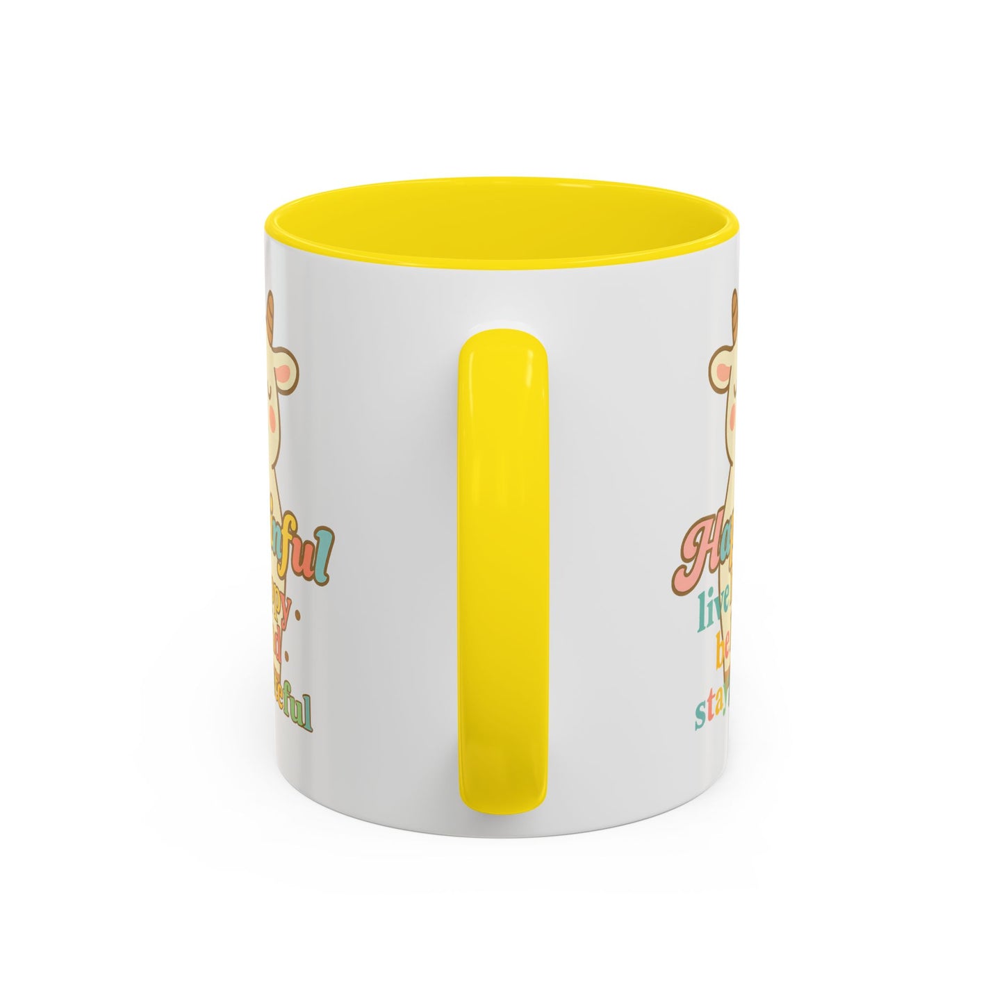Happy Goat Mug - Hapkinful Live Happy. Be Kind. Stay Grateful