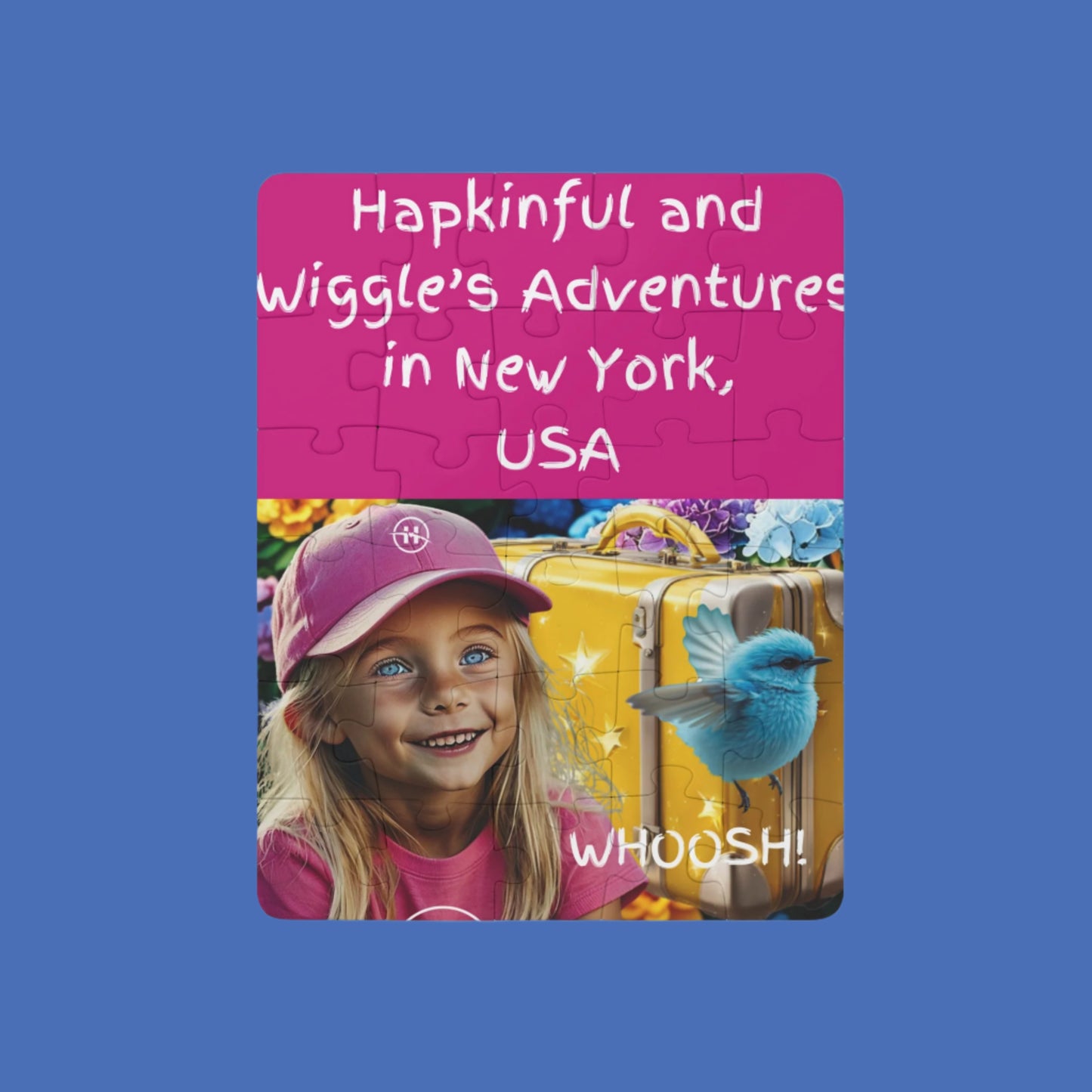Hapkinful and Wiggle in New York Jigsaw Puzzle. 30 Pieces. Ages 3 and up.