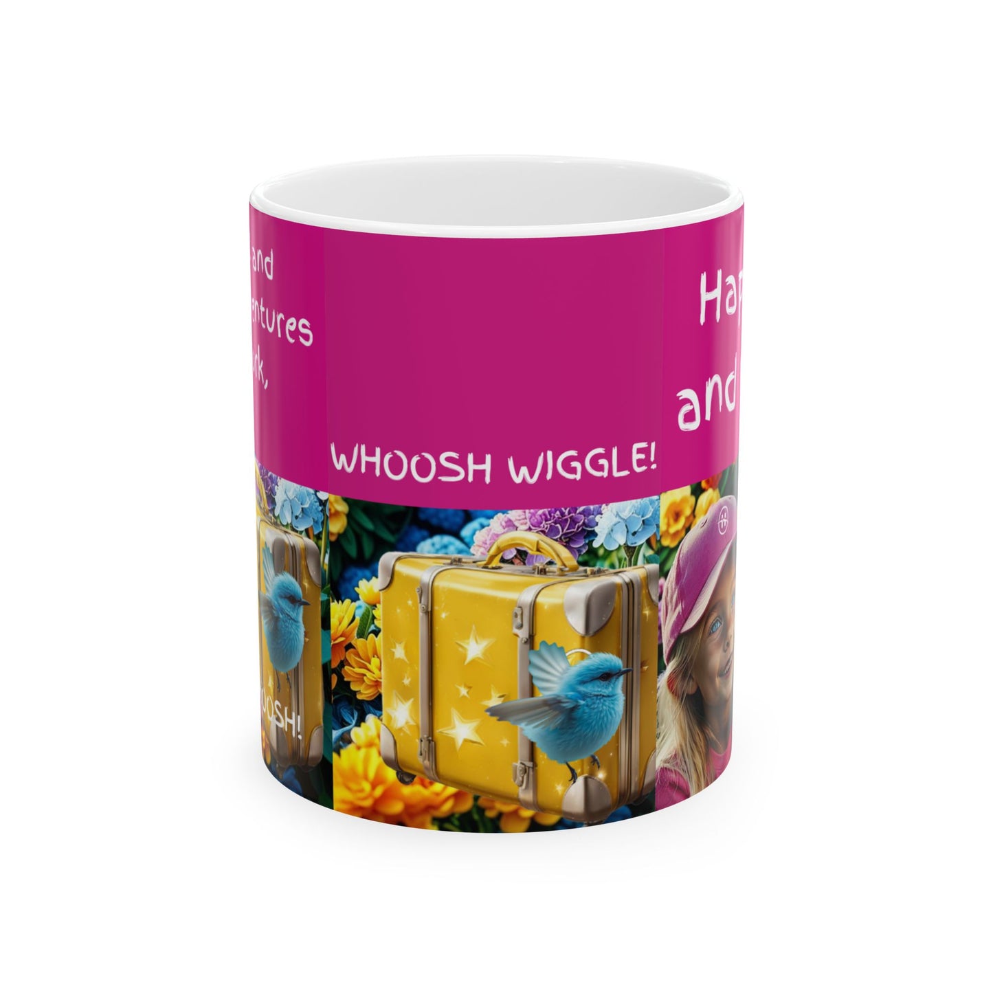 Hapkinful and Wiggle New York Ceramic Mug, (11oz)