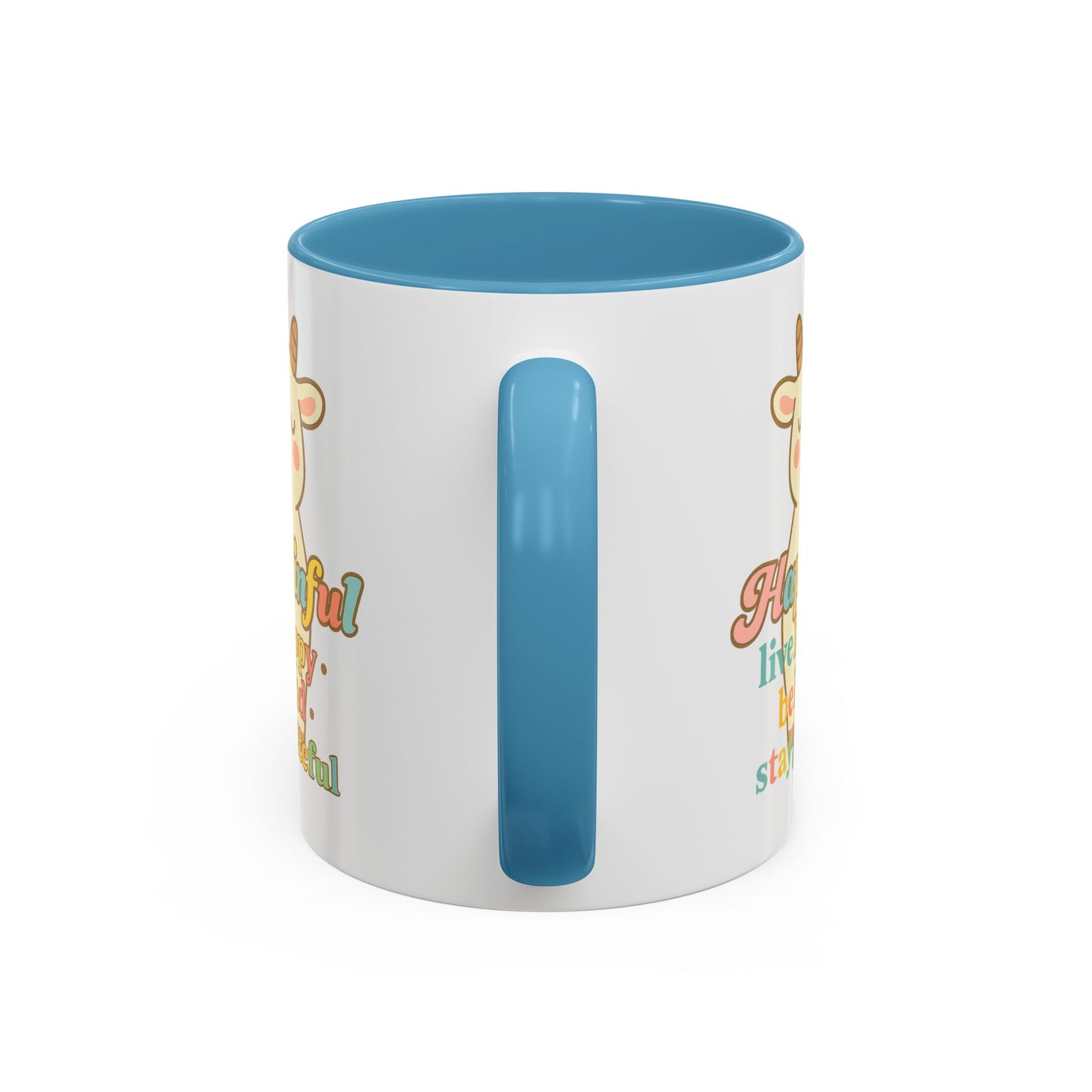 Happy Goat Mug - Hapkinful Live Happy. Be Kind. Stay Grateful