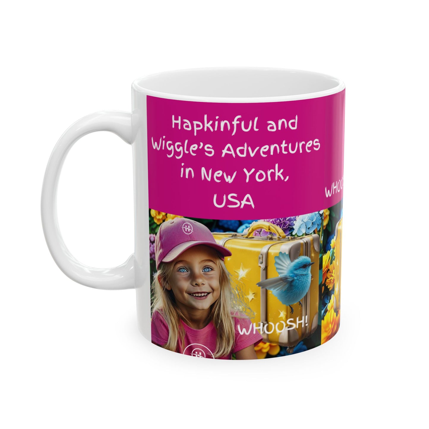 Hapkinful and Wiggle New York Ceramic Mug, (11oz)