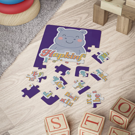 Happy Hippo Inspirational Kids Jigsaw Puzzle. 30 Piece. Aged 3 and up.