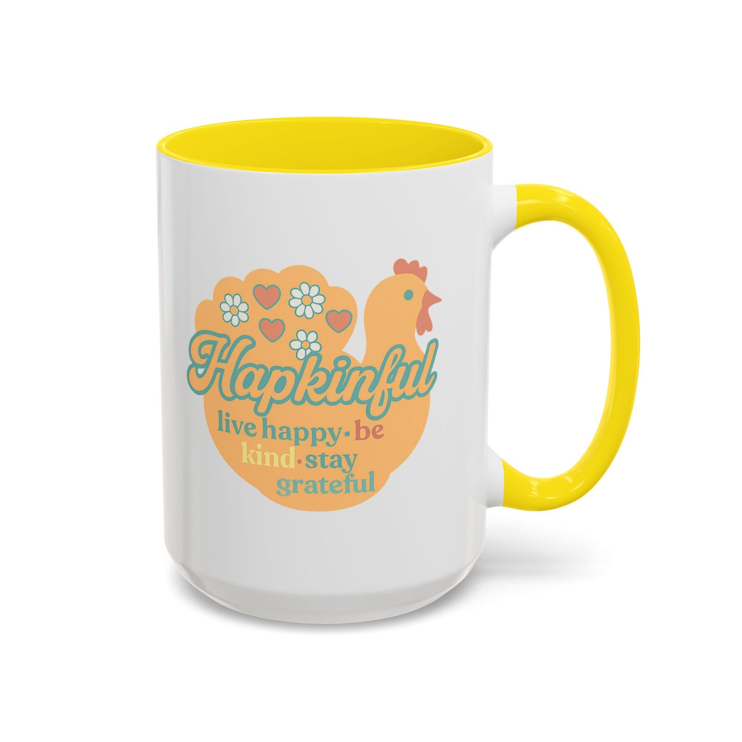 Happy Turkey Mug - Hapkinful Live Happy, Be Kind, Stay Grateful
