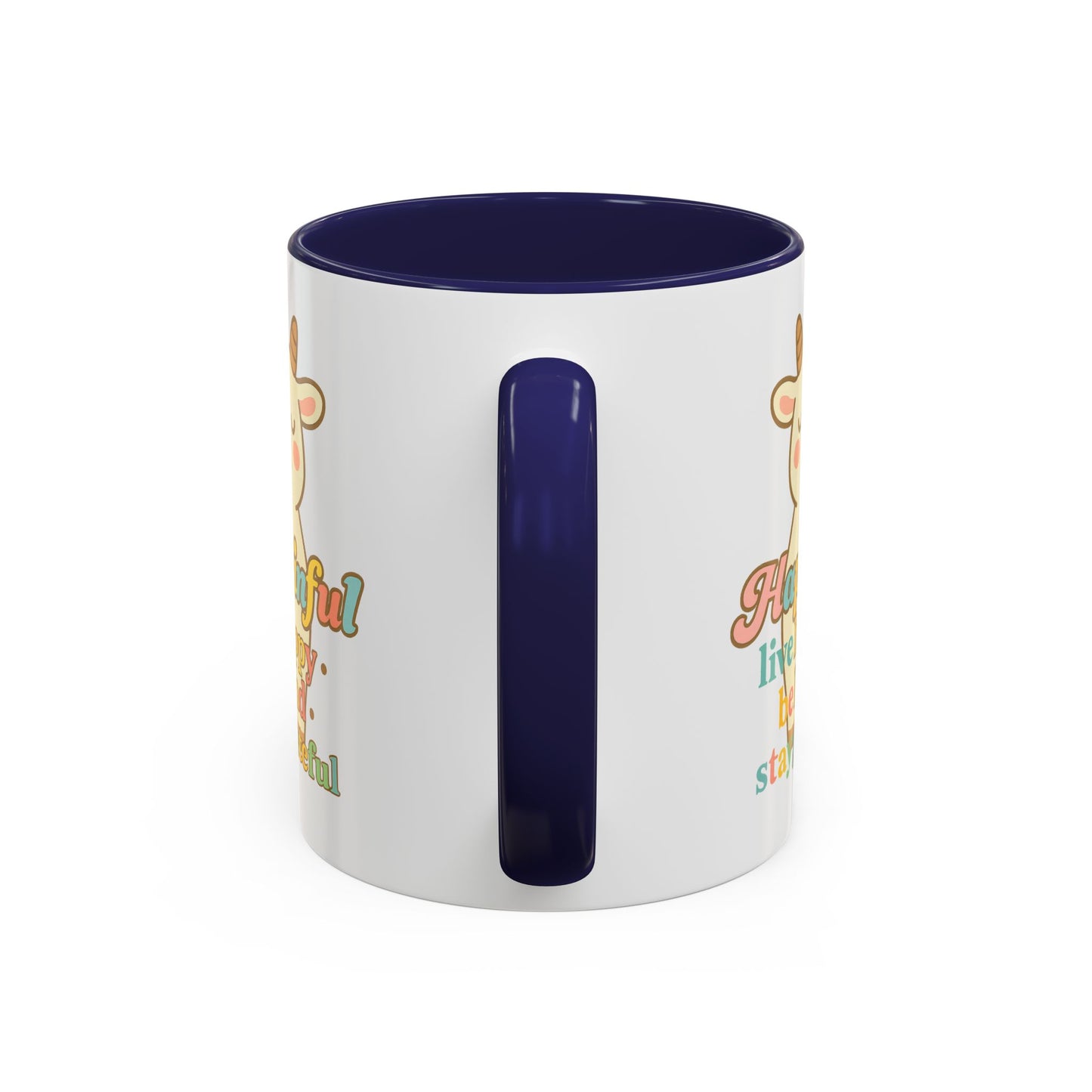 Happy Goat Mug - Hapkinful Live Happy. Be Kind. Stay Grateful