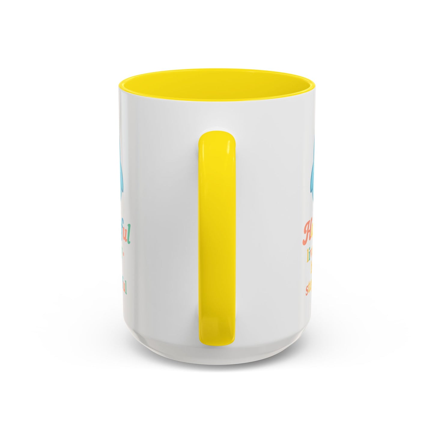 Happy Bird Mug - Hapkinful - Live Happy, Be Kind, Stay Grateful 11 oz. 15 oz.