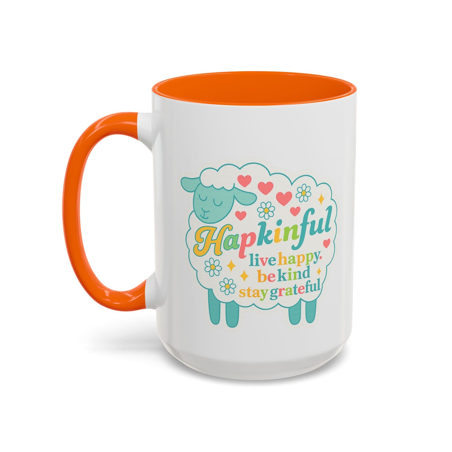 Happy Sheep Mug – Hapkinful Live Happy, Stay Grateful