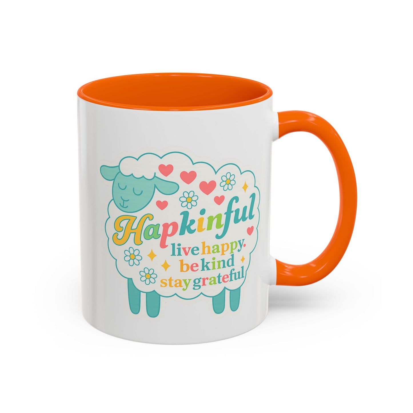 Happy Sheep Mug – Hapkinful Live Happy, Stay Grateful