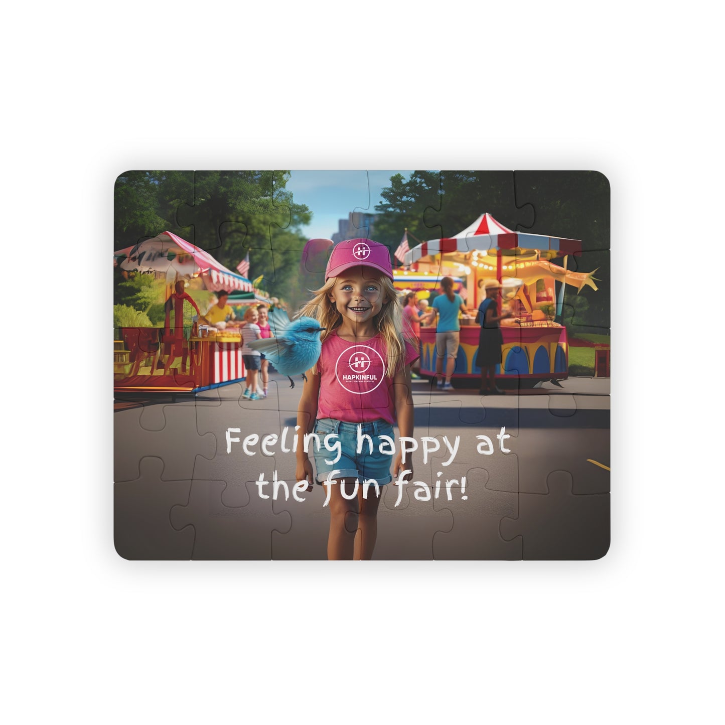 Hapkinful and Wiggle in New York Jigsaw Puzzle. "Fun Fair!" 30 Pieces. Ages 3 and up.