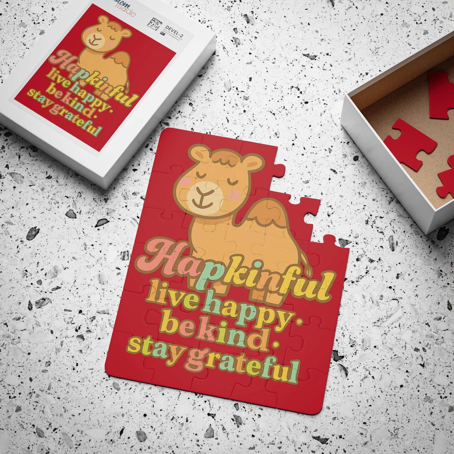 Happy Camel Inspirational Kids Jigsaw Puzzle, 30-Piece Ages 3 and up.