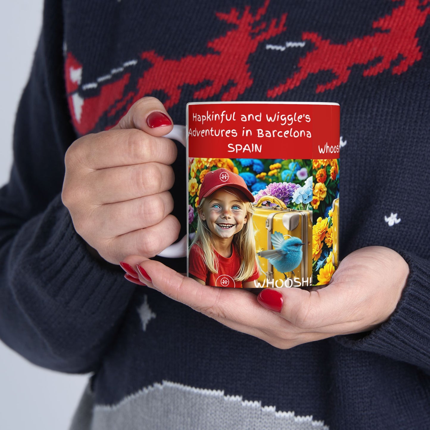 Hapkinful and Wiggle Barcelona Mug 11 oz