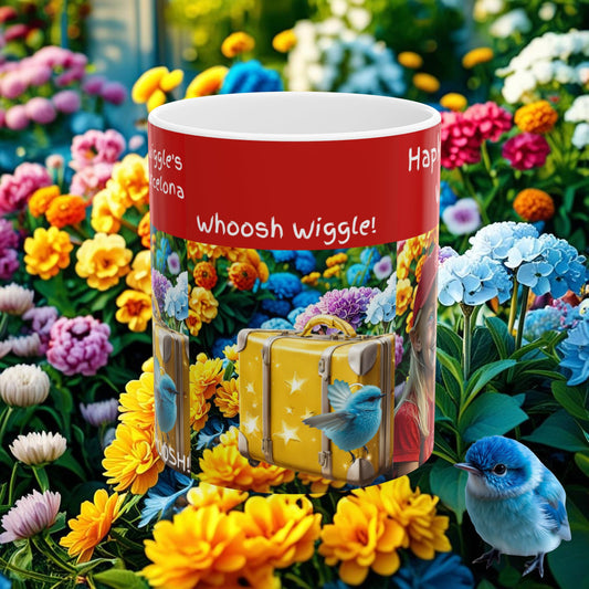 Hapkinful and Wiggle Barcelona Mug 11 oz