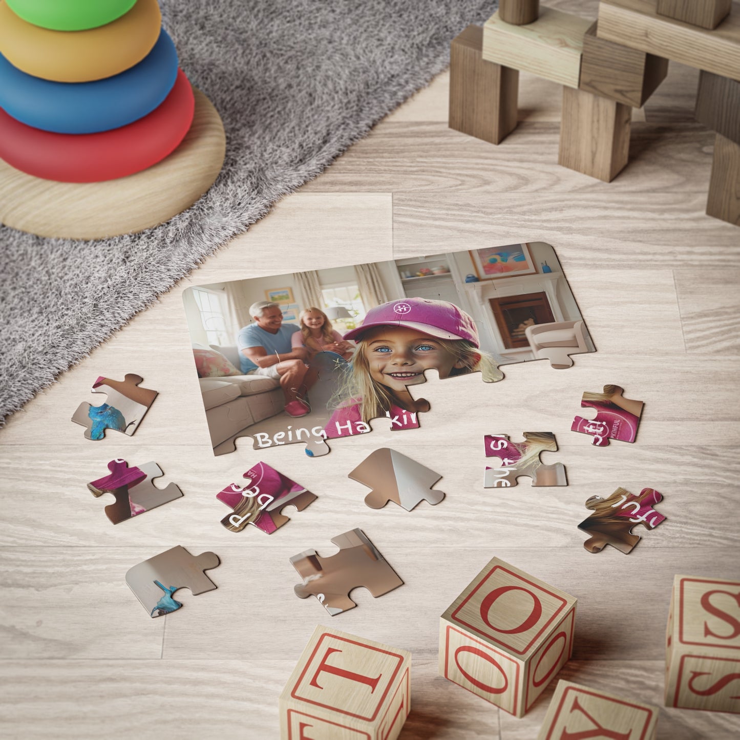Hapkinful and Wiggle in New York Jigsaw Puzzle. "Being Hapkinful!" 30 Pieces. Ages 3 and up.