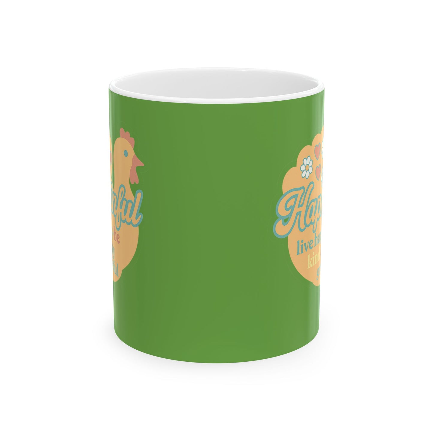 Happy Turkey Mug Hapkinful Live Happy . Be Kind . Stay Kind 11 oz