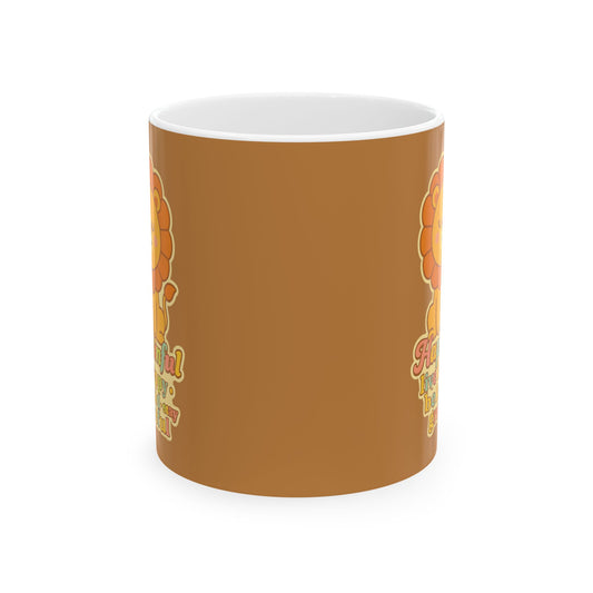 Happy Lion Mug - Hapkinful Live Happy. Be Kind. Stay Grateful. 11 oz