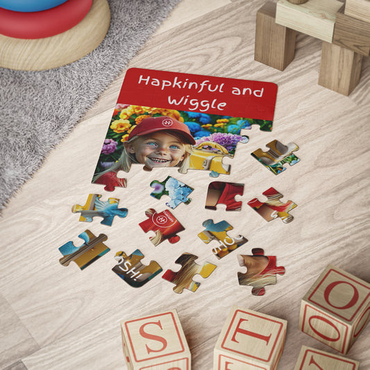 Hapkinful and Wiggle Barcelona Jigsaw Puzzle. 30 Pieces. Ages 3 and up.