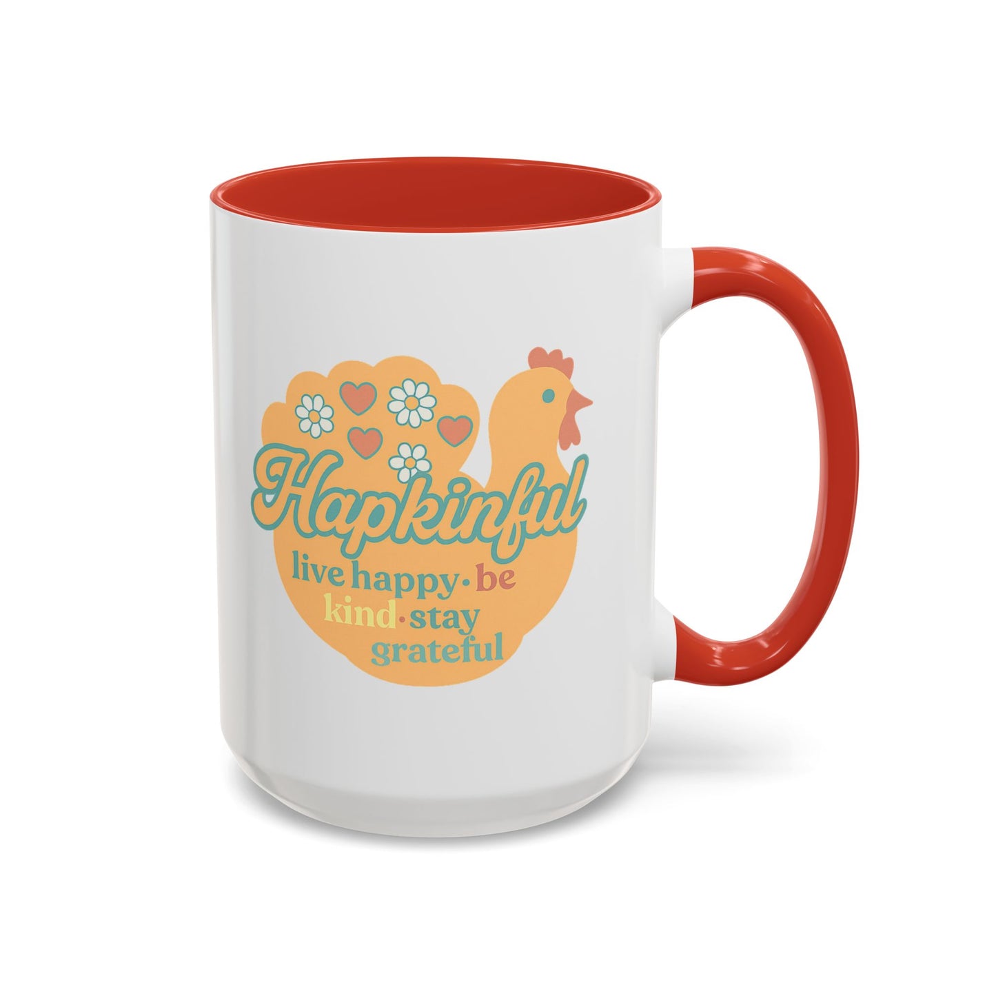 Happy Turkey Mug - Hapkinful Live Happy, Be Kind, Stay Grateful
