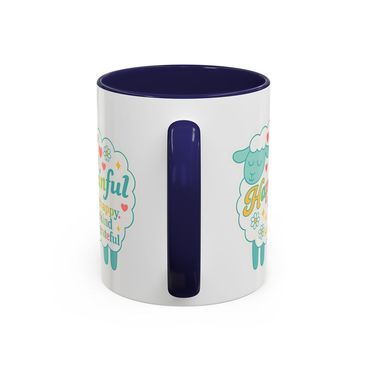 Happy Sheep Mug – Hapkinful Live Happy, Stay Grateful