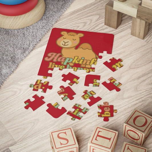 Happy Camel Inspirational Kids Jigsaw Puzzle, 30-Piece Ages 3 and up.