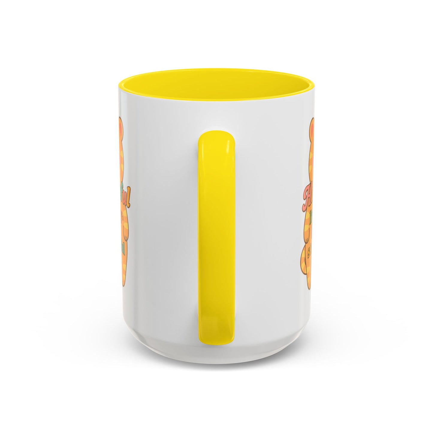 Happy Tiger Mug - Hapkinful Live Happy, Stay Grateful - Perfect Gift for Cat Lovers