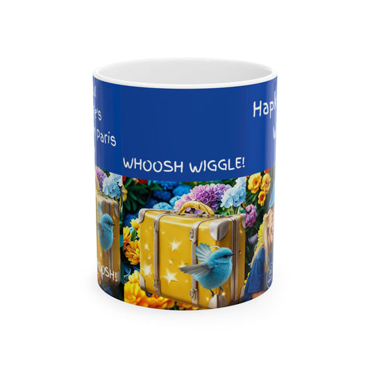 Hapkinful and Wiggle Paris Ceramic Mug, (11oz)