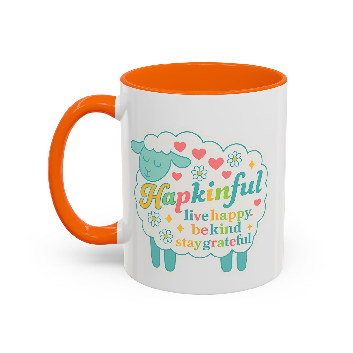 Happy Sheep Mug – Hapkinful Live Happy, Stay Grateful