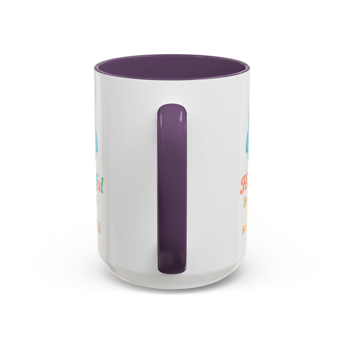 Happy Bird Mug - Hapkinful - Live Happy, Be Kind, Stay Grateful 11 oz. 15 oz.