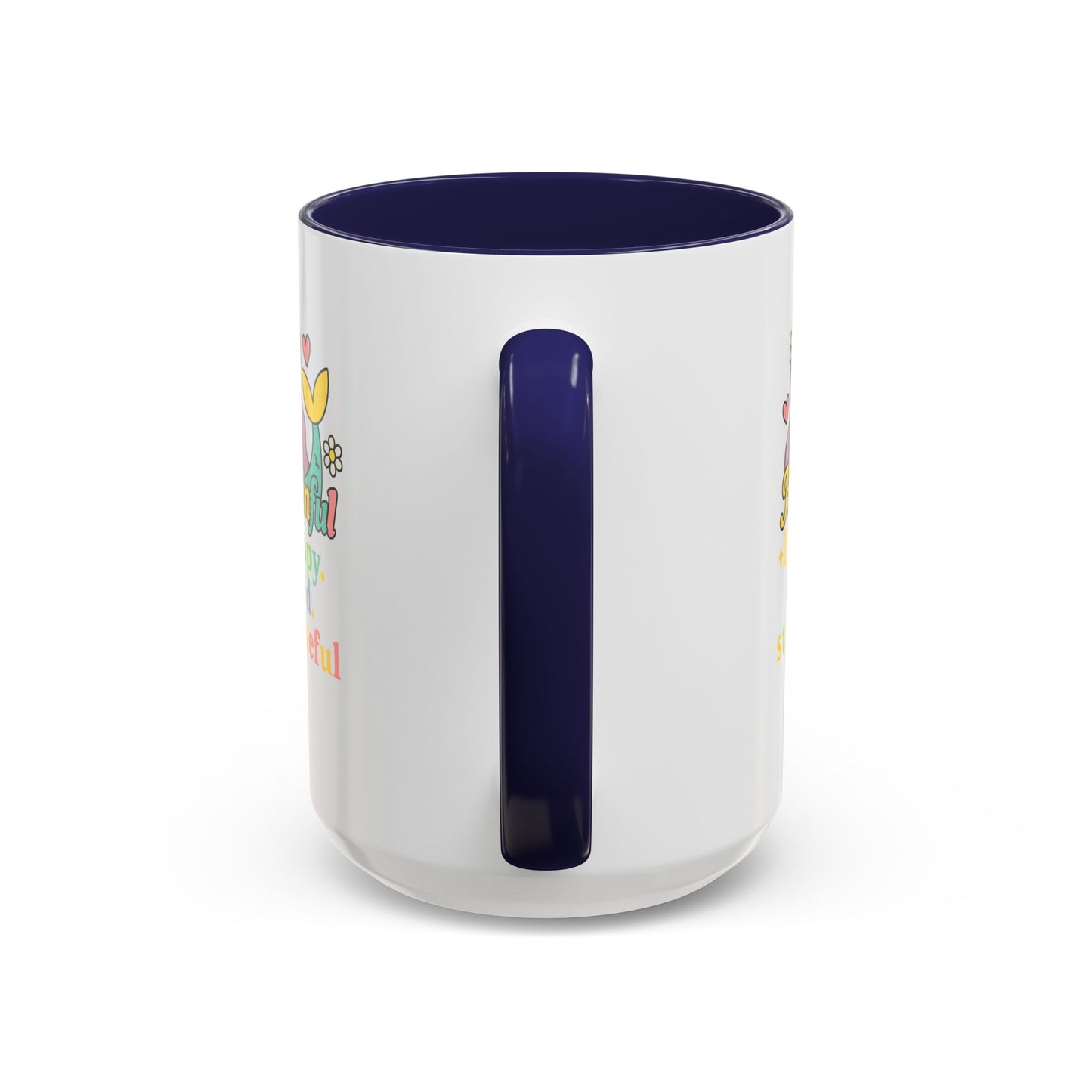 Happy Mermaid Mug - 11 & 15oz - Hapkinful Live Happy, Be Kind, Stay Grateful