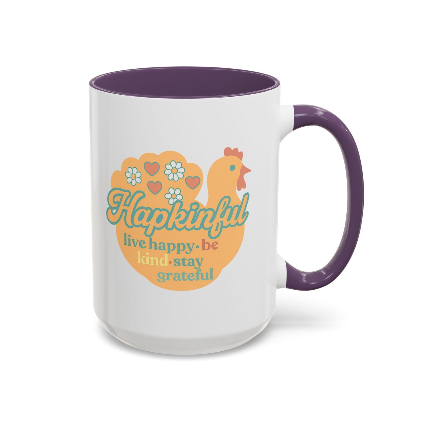 Happy Turkey Mug - Hapkinful Live Happy, Be Kind, Stay Grateful