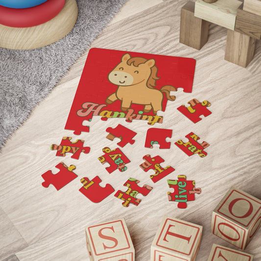 Happy Horse Inspirational Kids Jigsaw Puzzle. 30 Piece. Ages 3 and up.