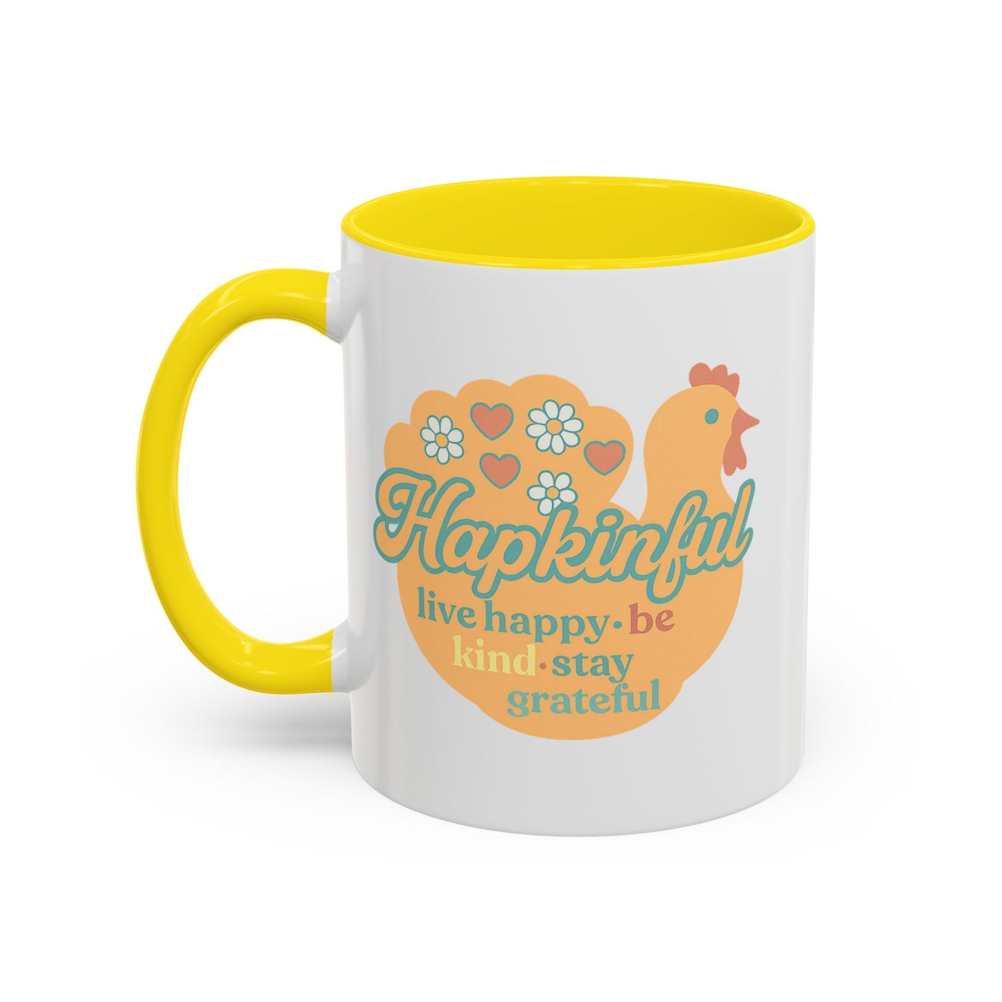 Happy Turkey Mug - Hapkinful Live Happy, Be Kind, Stay Grateful