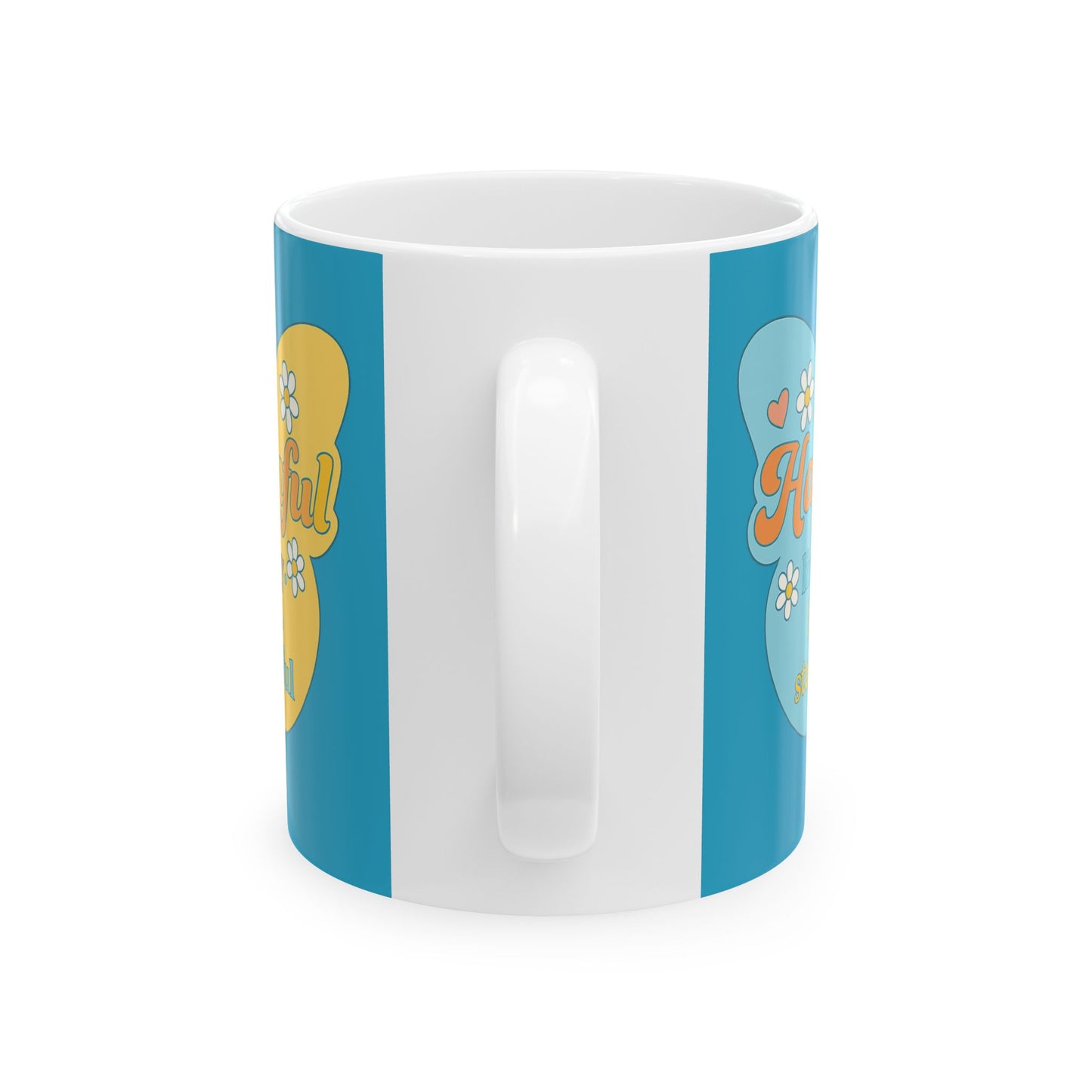 Happy Butterfly Mug - Hapkinful - Live Happy, Be Kid. Stay Grateful 11 oz