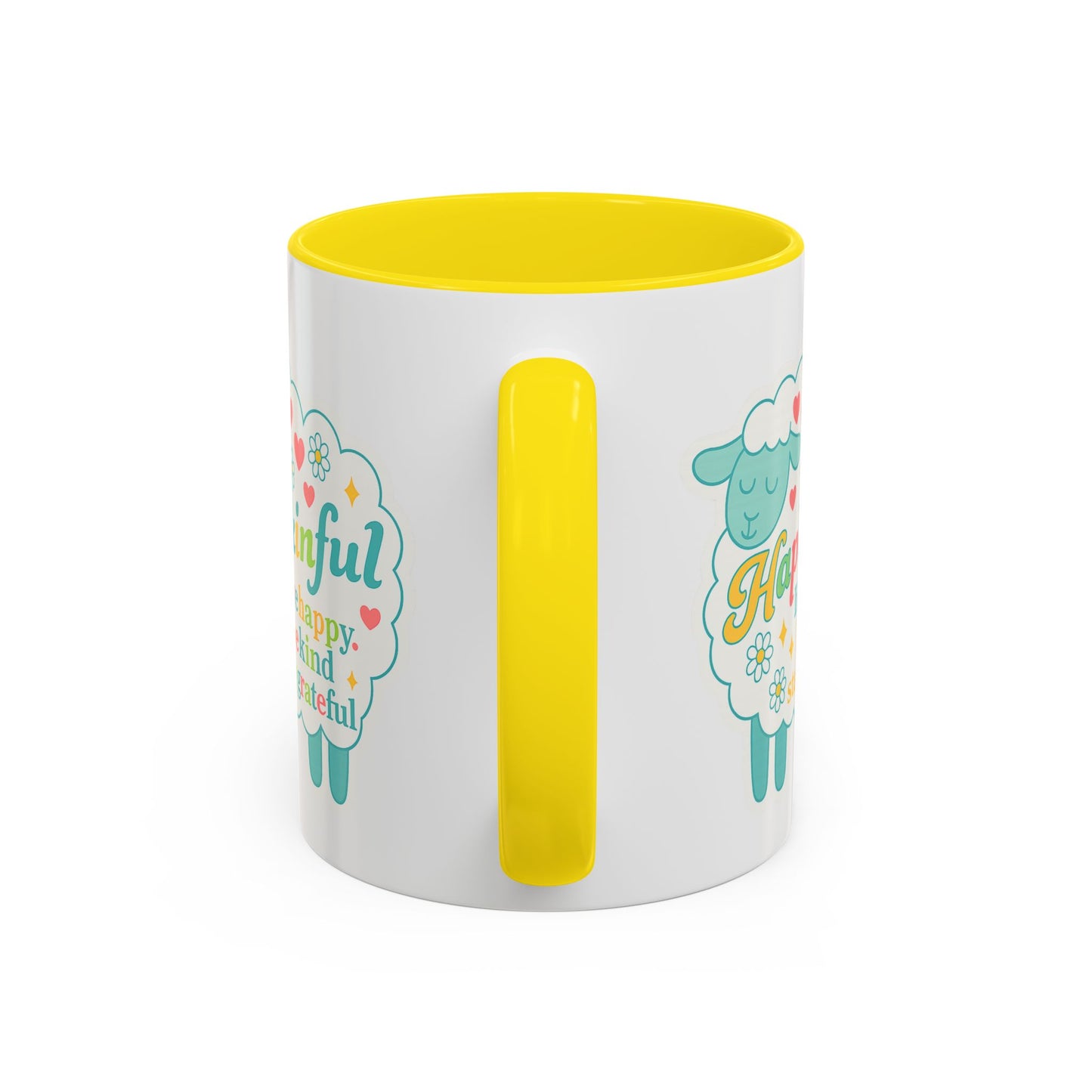 Happy Sheep Mug – Hapkinful Live Happy, Stay Grateful