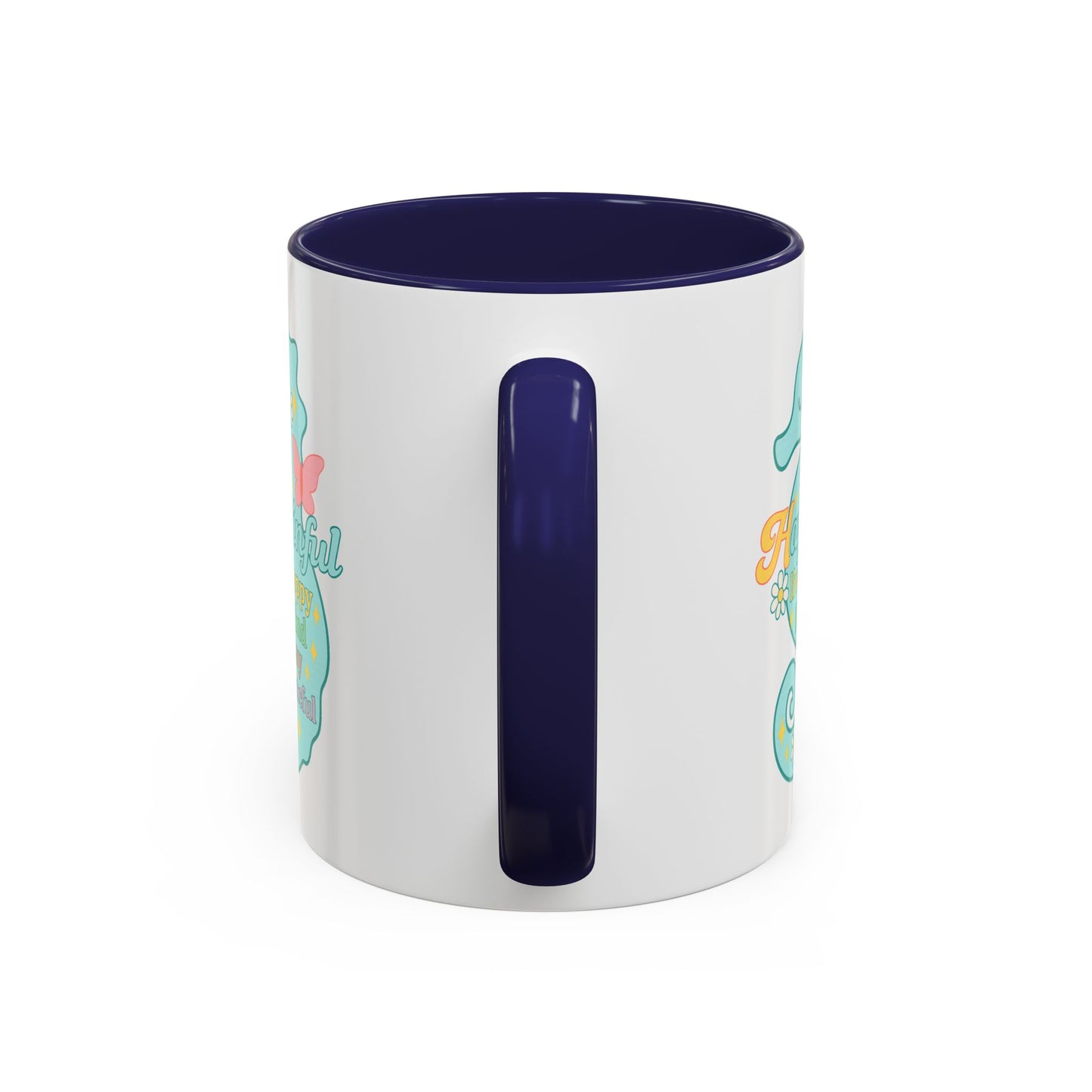 Happy Seahorse Mug Hapkinful Live Happy. Be Kind. Stay Grateful