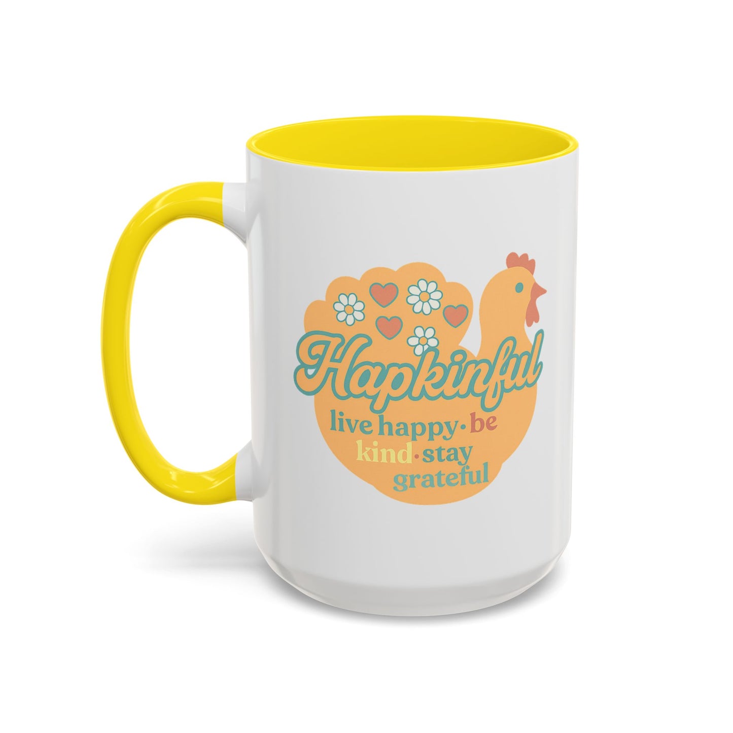 Happy Turkey Mug - Hapkinful Live Happy, Be Kind, Stay Grateful