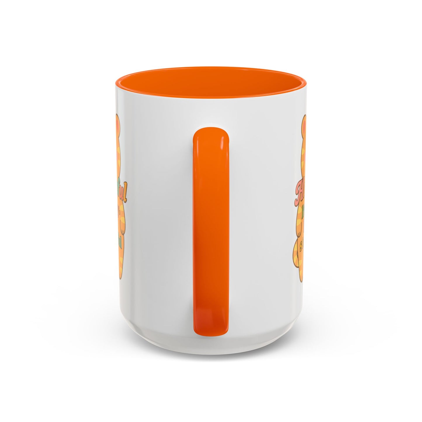 Happy Tiger Mug - Hapkinful Live Happy, Stay Grateful - Perfect Gift for Cat Lovers