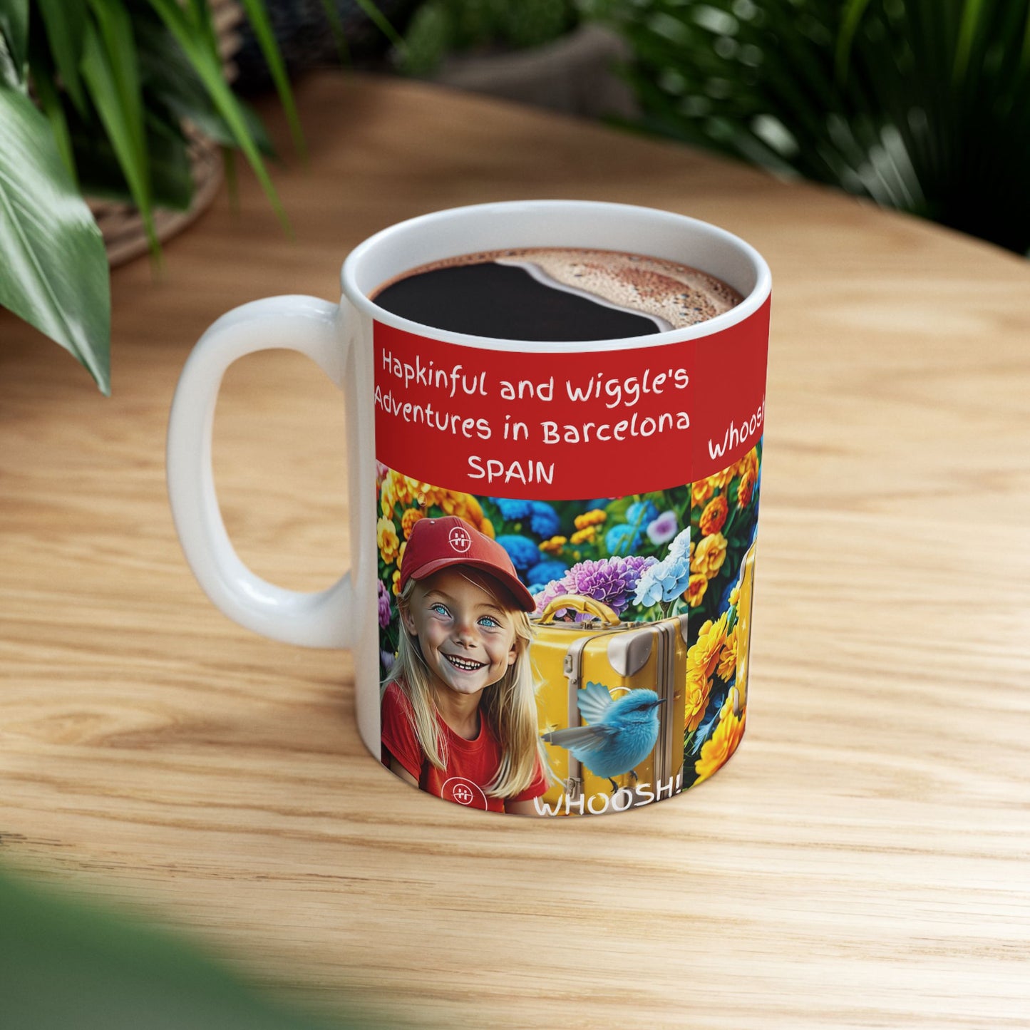 Hapkinful and Wiggle Barcelona Mug 11 oz