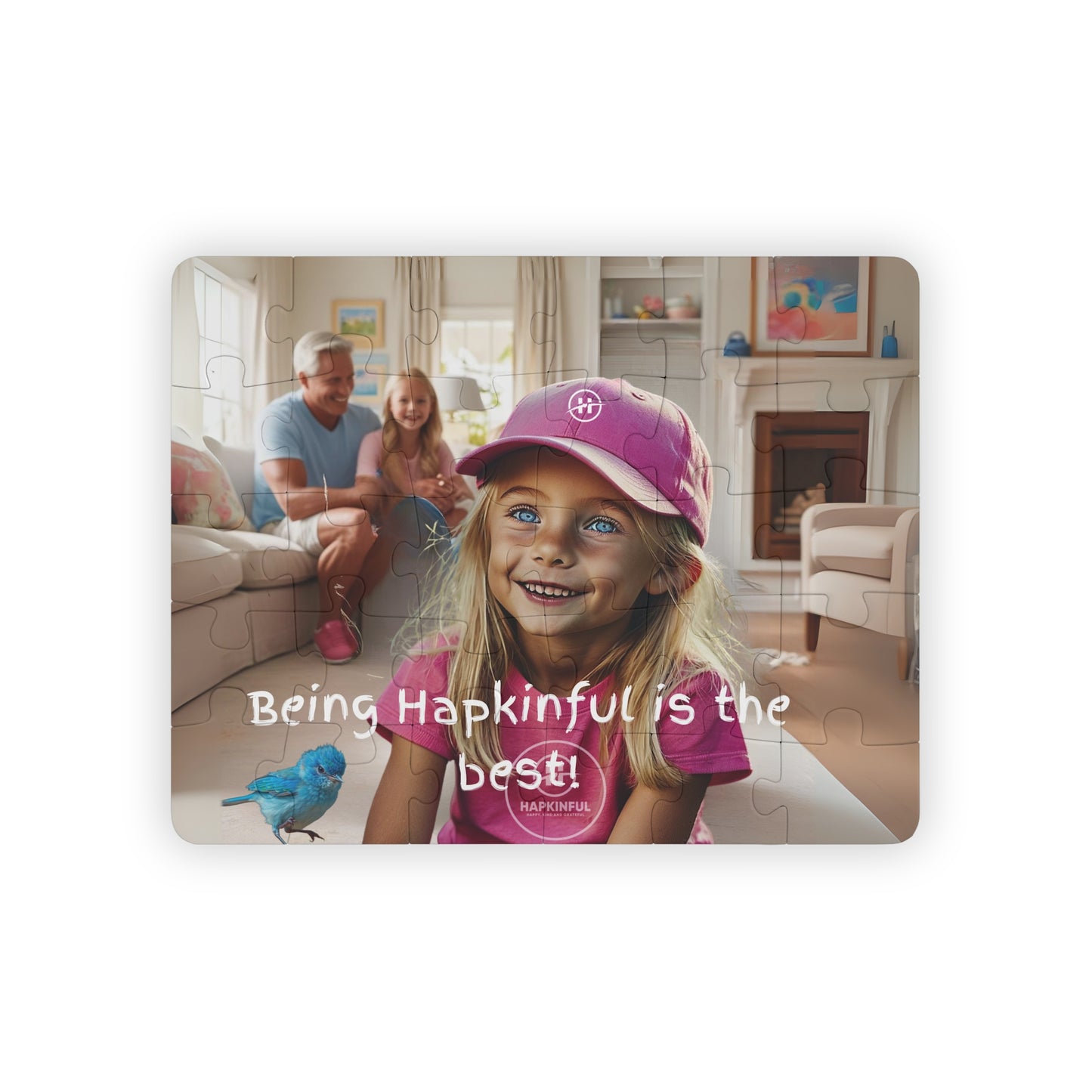 Hapkinful and Wiggle in New York Jigsaw Puzzle. "Being Hapkinful!" 30 Pieces. Ages 3 and up.