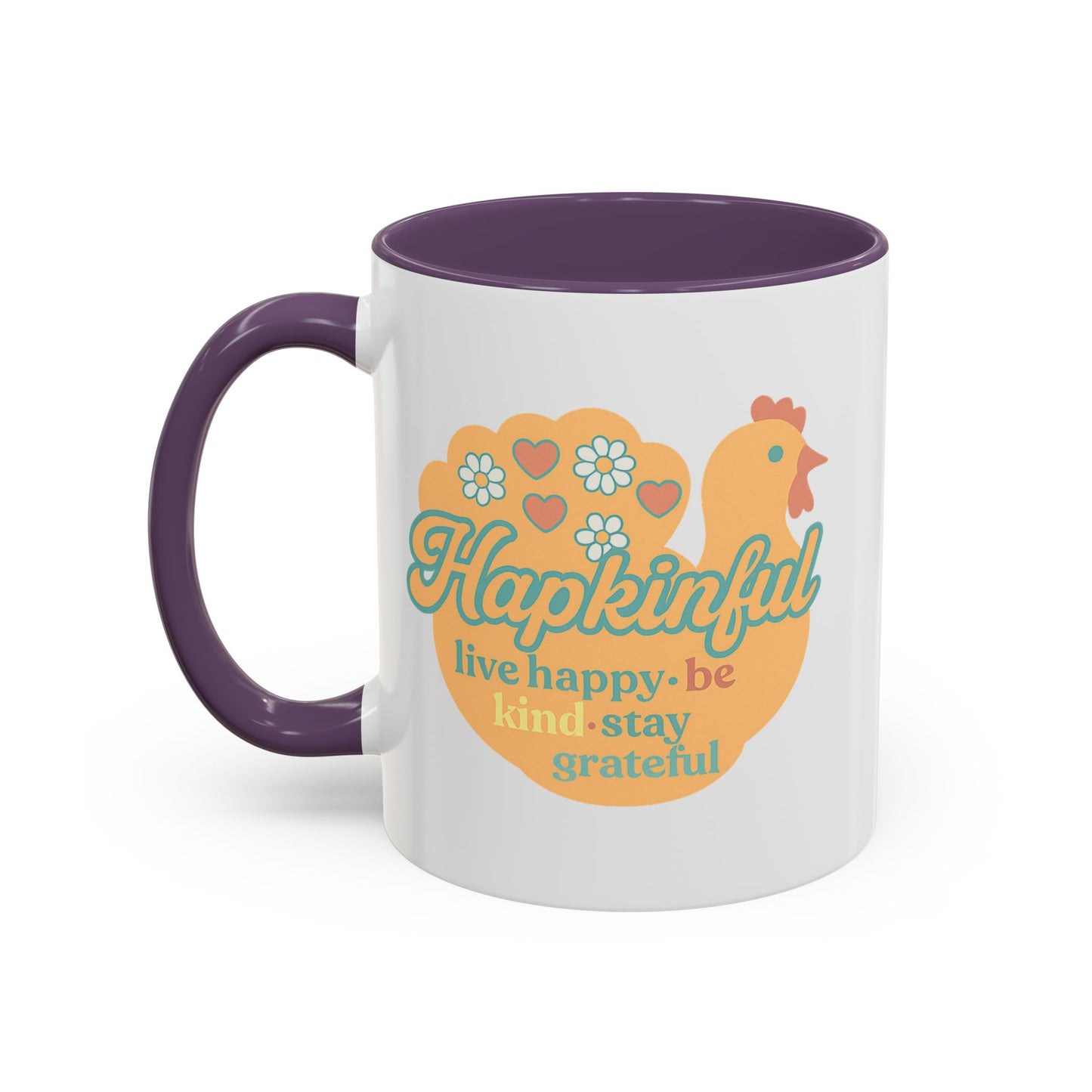 Happy Turkey Mug - Hapkinful Live Happy, Be Kind, Stay Grateful